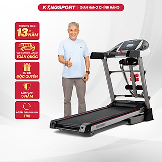 Máy chạy bộ tại nhà Kingsport BK-8000 Pro đa năng có chức nâng dốc tự động, kèm theo đai massage và thanh gập bụng