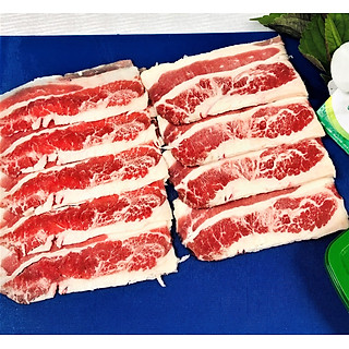 Ba Chỉ Bò Mỹ Thái Lát Lẩu - Nướng Khay 500g
