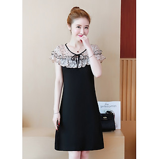 Đầm Xòe Nữ Họa Tiết Chấm Bi - BY7002 - Đen