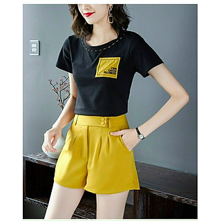SET BỘ QUẦN SHORT ÁO THUN PHỐI MÀU CAO CẤP - K131