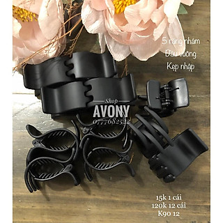 12 Kẹp tóc càng cua 5 răng nhám