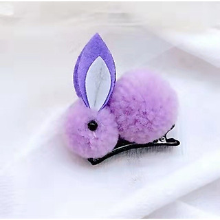 Kẹp tóc 3D hình con thỏ bông cute đa màu