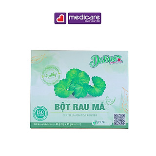 0131872 DATINO Bột Rau Má Nguyên Chất Hộp 15 gói x 3g