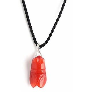 Dây Đeo Và Mặt Ve Huyết Ngọc - Đỏ (2 x 1.2 x 0.7 cm)