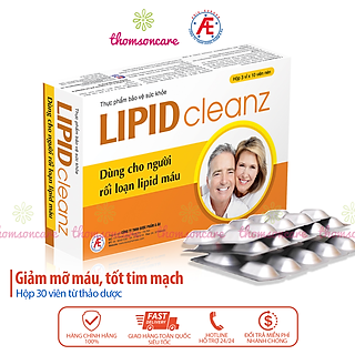 Lipid Cleanz  - Hỗ trợ giảm mỡ máu, cholesterol, điều chỉnh cân nặng từ lá sen, dầu tỏi, tốt cho tim mạch