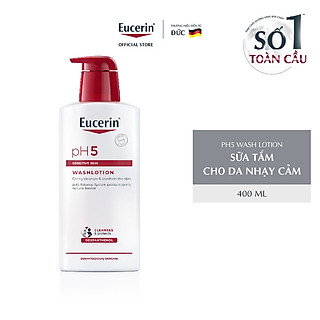 Sữa Tắm & Rửa Mặt Cho Da Nhạy Cảm Eucerin pH5 Sensitive Skin Washlotion 400ml