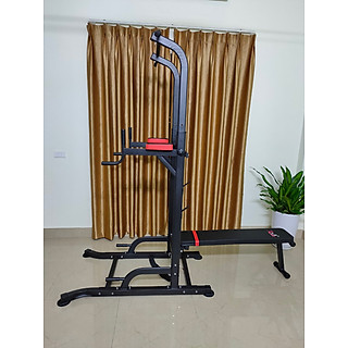 Xà đơn xà kép đa năng kết hợp ghế đa năng 058 tăng chỉnh chiều cao,