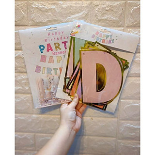 dây happybirthday ép kim nhiều màu