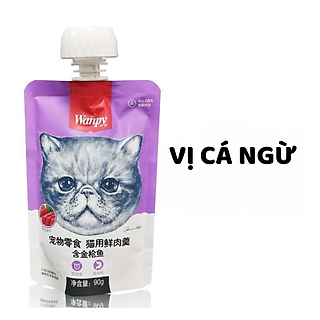 SÚP THƯỞNG WANPY CHO MÈO CÓ NẮP VẶN 90GR/TUÝP