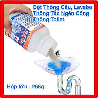 Bột Thông Cống, Thông Cầu, Tolet, Bồn Cầu,Lavabo Cực Mạnh Chai Lớn 260g Siêu Thần Thánh Thế Hệ Mới