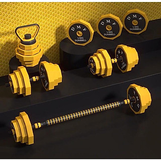 Bộ Tạ Tay 30kg Sắt Tháo lắp Kết Hợp Tạ Đẩy,tạ ấm Đa Năng-Hot 2023