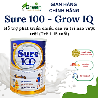 Sữa Sure 100 Grow IQ - Cao hơn, thông minh hơn, mắt sáng hơn (H/900g)