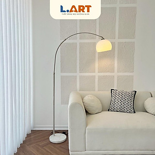Đèn cây đứng phòng khách, phòng làm việc góc đọc sách hiện đại dáng bow cong DCLA012