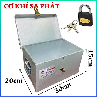 Hộp tôn nhỏ đựng đồ đa năng có khóa, nhỏ gọn, tiện ích, siêu bền