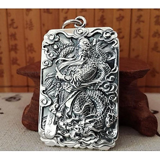 Mặt Dây Chuyền Quan Công Nam Bạc Thái 925