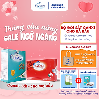 Combo sắt canxi cho bà bầu Avisure 120 viên
