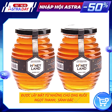 Combo 2 Thực Phẩm Chức Năng Hũ Mật Ong Thiên Nhiên Hoa Xuyến Chi 500G