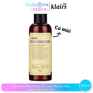 Nước Hoa Hồng Dear Klairs Supple Preparation Facial Toner 180Ml