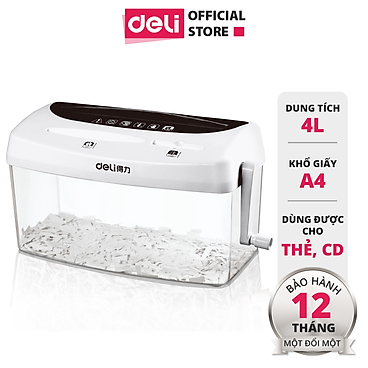 Mua Máy Hủy Tài Liệu Mini Deli Chính Hãng Nhỏ Gọn, Dễ Dàng Sử Dụng - Phù Hợp Cho Văn Phòng, Doanh Nghiệp, Gia Đình - 9935 tại Deli Official Store