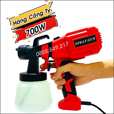 Mua Máy Phun Sơn Điện Công Suất 700W - Phun Sơn Chuyên Dụng Cầm Tay Hàng Chuẩn Lõi Đồng Mẫu Mới tại Tiện Ích 2C