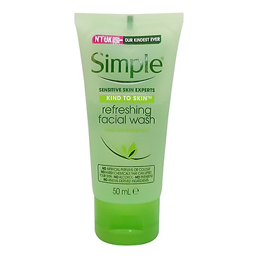 Sữa Rữa Mặt Simple Kind To Skin Dạng Gel Cho Da Nhạy Cảm Uk