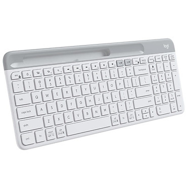 Mua Bàn phím không dây Bluetooth Logitech K580 - kết nối 2 thiết bị, pin 2 năm, mảnh gọn, phù hợp PC/ iPad/ Điện thoại - Màu trắng - Hàng chính hãng tại Tiki Trading