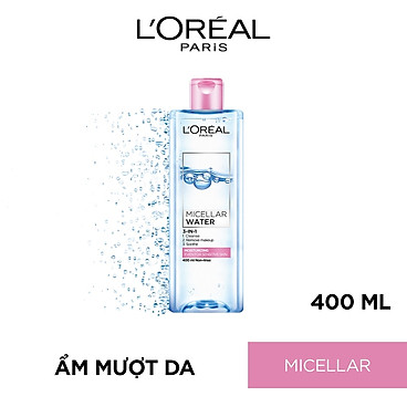 Nước Tẩy Trang L'Oreal Paris 3-In-1 Micellar Water 400Ml