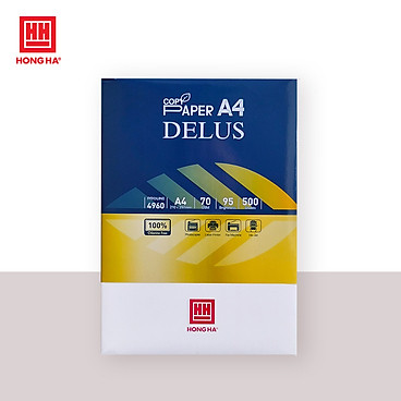 Mua Giấy in A4 Hồng Hà Delus 70gsm - 4960 tại Văn Phòng Phẩm Hồng Hà Official
