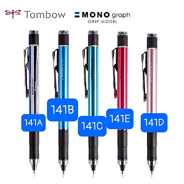 Mua Bút Chì Kim Lắc Tombow Mono Grap Grip DPA-141 Ngòi 0.5mm - Light Pink 141D tại Nhà Sách Sài Gòn