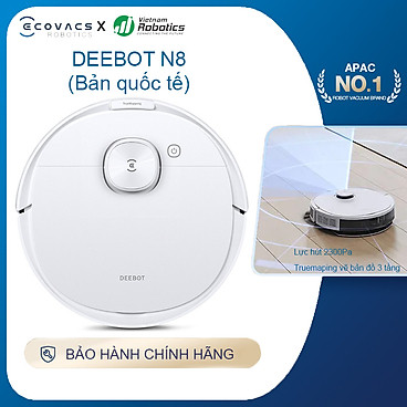 Mua Robot Hút Bụi Ecovacs Deebot N8 Thông Minh Công Nghệ Quét Laser Thiết Lập Bản Đồ TrueMapping , Lực Hút Lớn Lên Tới 2300pa - Hàng Chính Hãng tại Ecovacs Official Store