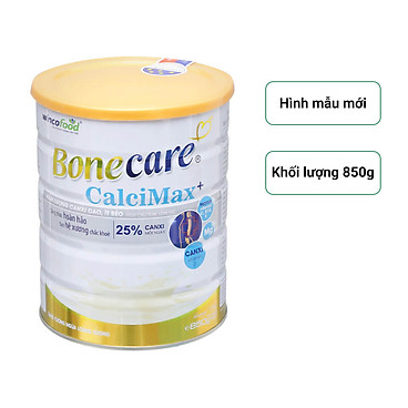 Sữa bột Bonecare Calcimax+ 900g dành cho người từ 18 tuổi trở lên bổ sung canxi phòng ngừa loãng xương, tim mạch và tiểu đường.