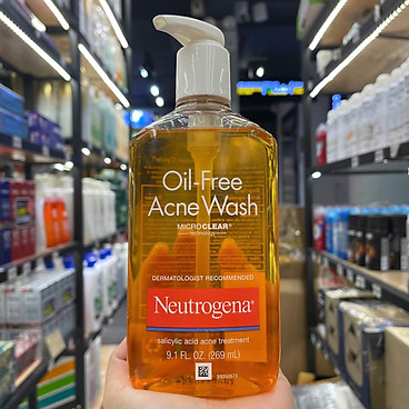 Sữa Rửa Mặt Hỗ Trợ Ngừa Mụn Neutrogena Oil-Free Acne Wash 269Ml - Mỹ ( Mẫu Mới )