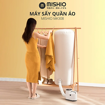 Mua Máy Sấy Quần Áo, Chăn Nệm, Giày Mishio MK308 có chức năng diệt khuẩn UV - Hàng chính hãng tại Mishio Kachi Official