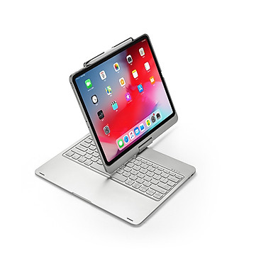 Mua Bàn phím Bluetooth F17 dành cho IPAD PRO 12.9 inch (2018) có thể xoay 360 độ có đèn nền 7 màu - Bạc tại Phụ Kiện Công Nghệ CCN