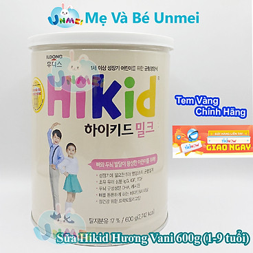 Mua Sữa Bột Hikid Hương Vani (600g) tại Shop Mẹ Và Bé UnMei