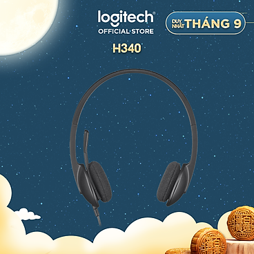 Tai Nghe Chụp Tai Logitech H340 - Hàng Chính Hãng