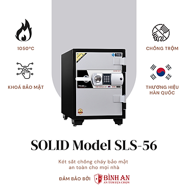 Mua Két Sắt Hàn Quốc Solid SLS-56NE (90kg) tại Két sắt Bình An