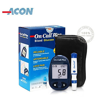 Bộ Máy Đo Đường Huyết Acon On Call Plus + Tặng Hộp...