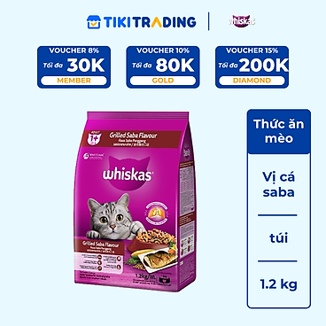 Mua Thức Ăn Cho Mèo Whiskas Adult 1+ Years Vị...