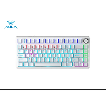 Mua Bàn Phím cơ gaming có dây AULA F75 (Phiên bản Red switch) - Hàng chính hãng - Màu Trắng (White) tại Nova Computer
