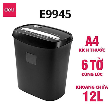 Mua Máy Hủy Tài Liệu Cao Cấp Deli Chính Hãng - Phù Hợp Cho Bảo Mật Giấy Tờ Trong Doanh Nghiệp, Văn Phòng, Nhà Trường - Hàng Chính Hãng - E9947 - Máy hủy E9945 tại Deli Official Store