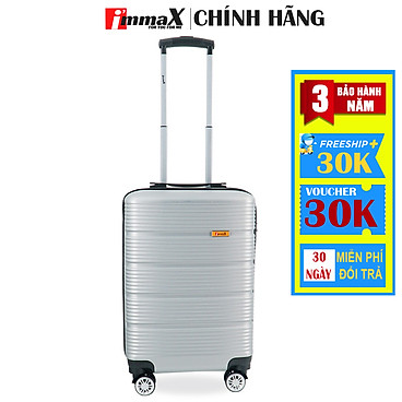 Mua Vali kéo i'mmaX X13 size 20inch xách tay máy bay nhựa PC/ABS - Bảo hành 3 năm - Bạc tại Trip Official Store