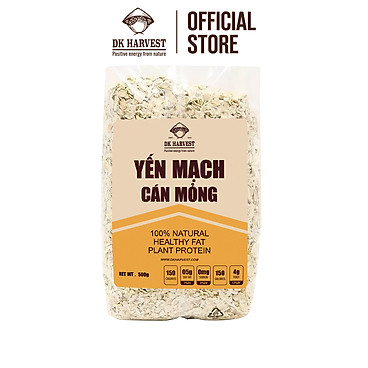 Yến Mạch Cán Mỏng Dk Harvest - Túi 250G, 500G, 1Kg, 4.5Kg