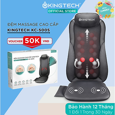 Mua Đệm, Ghế Massage Cao Cấp KingTech - Máy Mát Xa Lưng Chế Độ 3D Chuyên Sâu, Kết Hợp Tính Năng Nhiệt Hồng Ngoại - Hàng Chính Hãng - Đen tại KING TECH OFFICIAL STORE