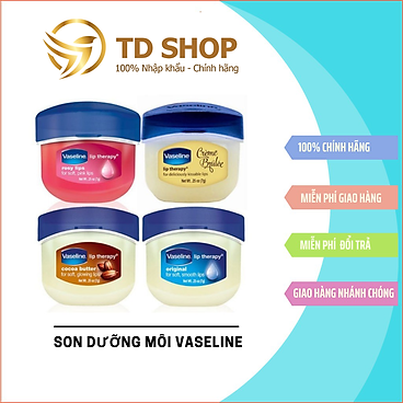 [NK Mỹ] Sáp Dưỡng Môi Vaseline 7g nhiều mùi hương - TD...