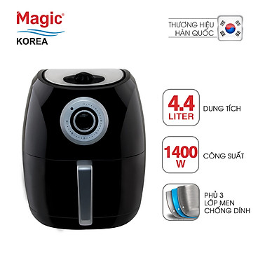 Mua Nồi Chiên Không Dầu Magic Korea A-84 (4.4L) - Đen - Hàng chính hãng tại Tiki Trading