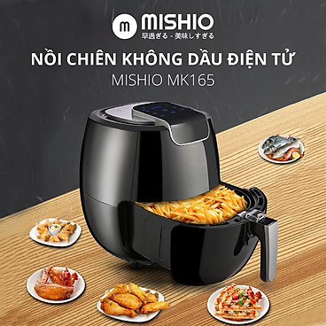 Mua Nồi chiên không dầu điện tử Mishio MK165 5.5L – Màu đen - Hàng chính hãng tại Mishio Kachi Official