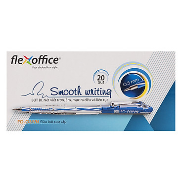 Mua Hộp 20 Cây Bút Bi Flexoffice Fo-03-Đỏ tại Châu An Phát Shop