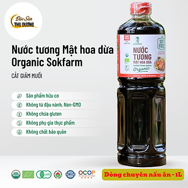Mua Nước tương mật hoa dừa Sokfarm - Chai 1L Dòng chuyên...