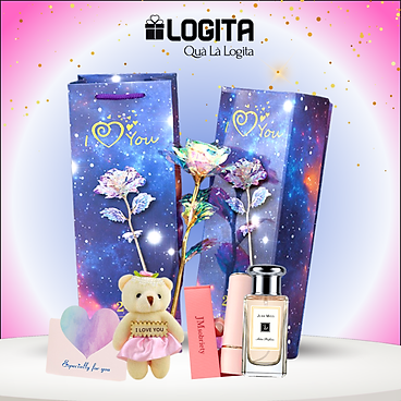 Mua Quà Valentine, Quà 8/3 Ý Nghĩa Tặng Vợ, Tặng Mẹ, Tặng Bạn Gái, Tặng Người Yêu - Full Combo Hoa Galaxy, Thiệp, Gấu, Nước Hoa & Son Môi tại KIFA365